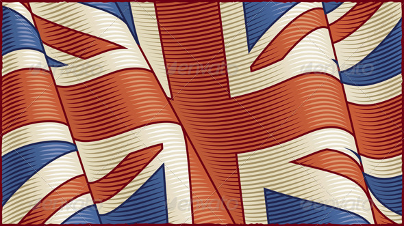 Vintage British Flag Background