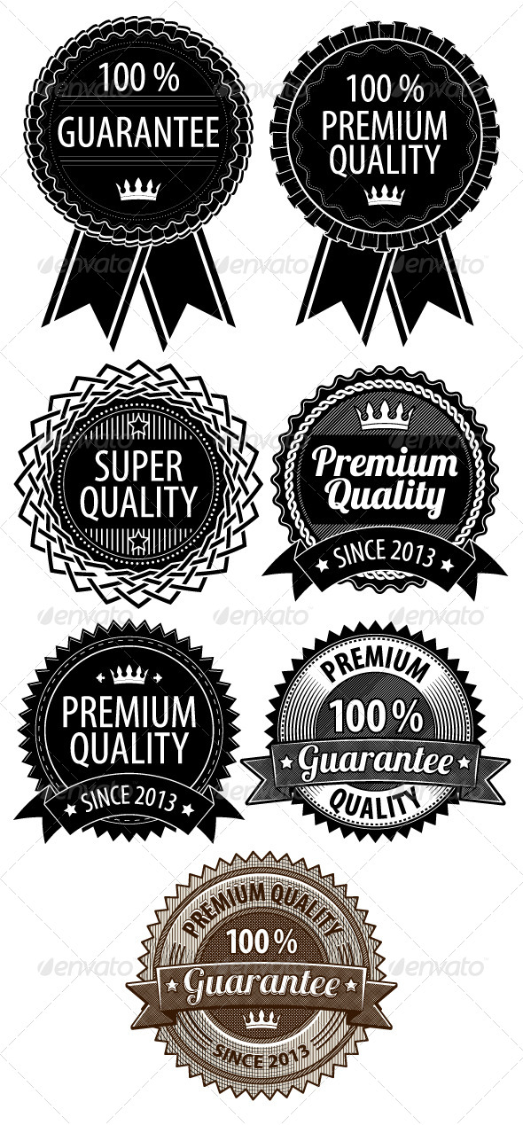 Retro Vintage Badges Retro Vintage Badges
