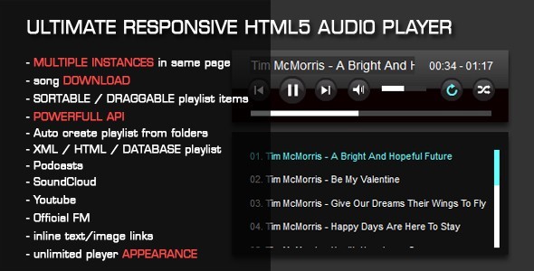 HTML5 Audio Player with Playlist HTML5 Audio Player with Playlist