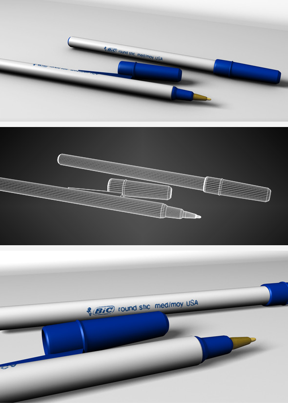 Blue BIC pen Blue BIC pen
