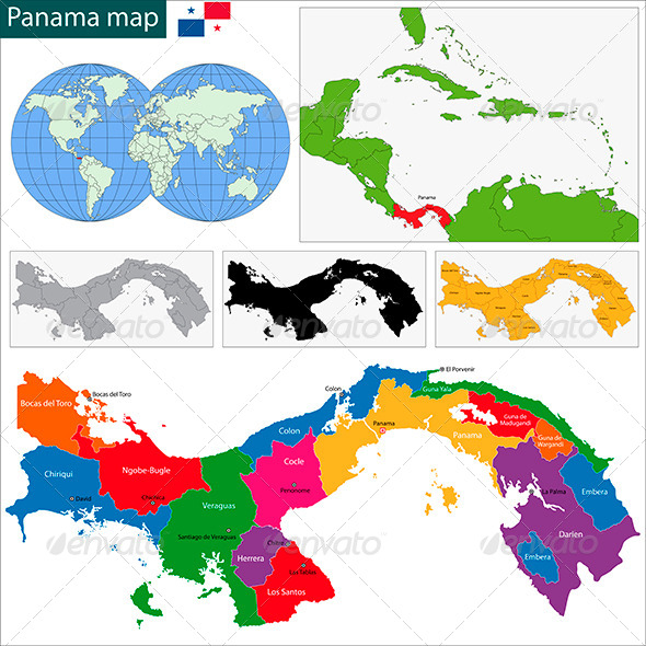 Panama Map Panama Map