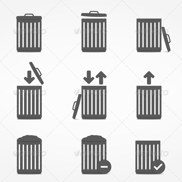 Trash Can Icons Trash Can Icons