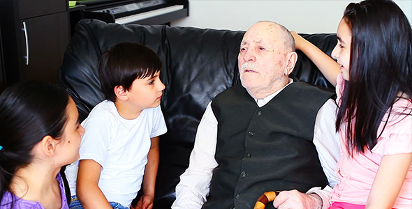 Grandfather and Grandchildren Grandfather and Grandchildren
