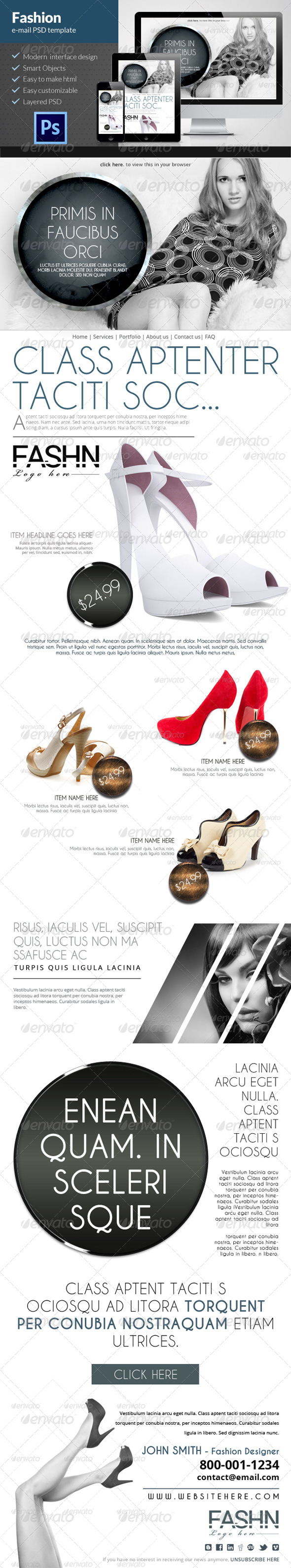 Fashion E-mail Newsletter Fashion E-mail Newsletter