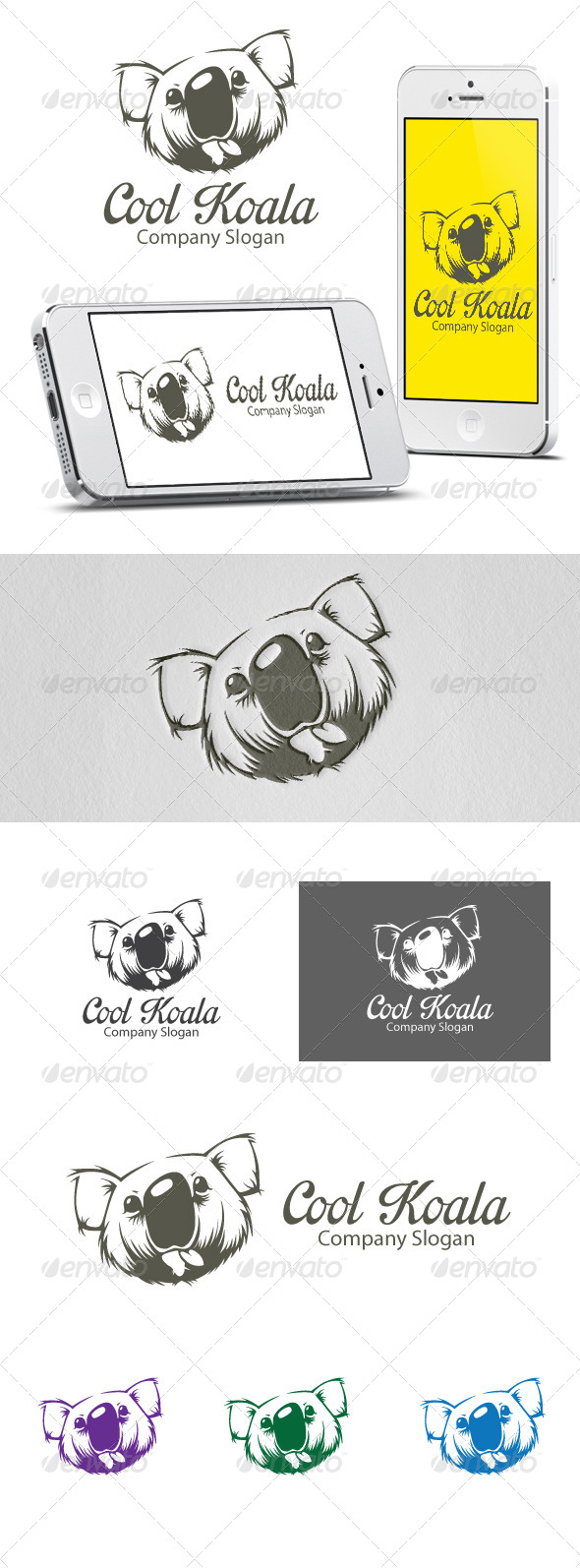 Cool Koala Logo Template