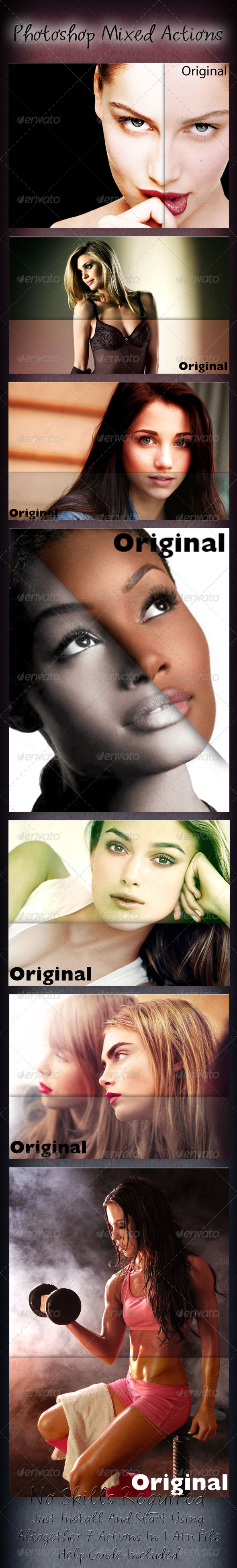 Photoshop Mixed Actions - Photo Effects Actions