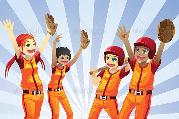 Baseball Kids Players Baseball Kids Players