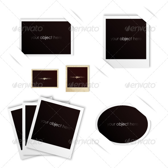 Photo Frames Polaroid Vintage Set Photo Frames Polaroid Vintage Set