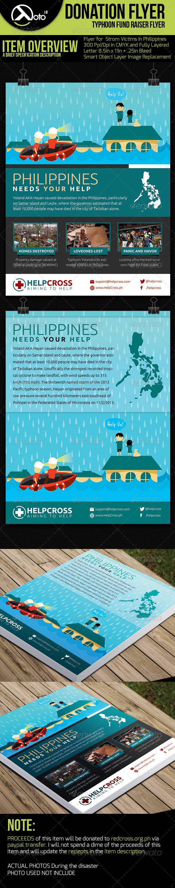 Typhoon Victim Donation Flyer Typhoon Victim Donation Flyer