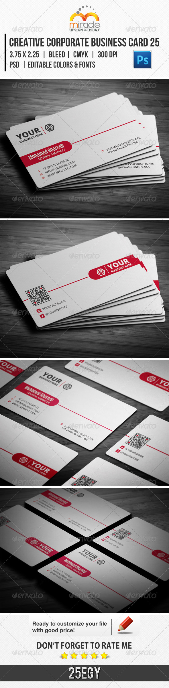 Creative Corporate Business Card 25 Creative Corporate Business Card 25