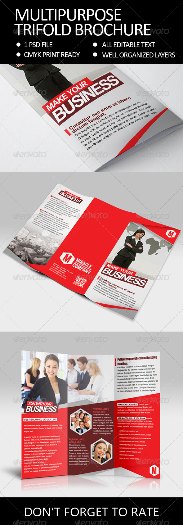 Multipurpose Trifold Brochure - Corporate Brochures