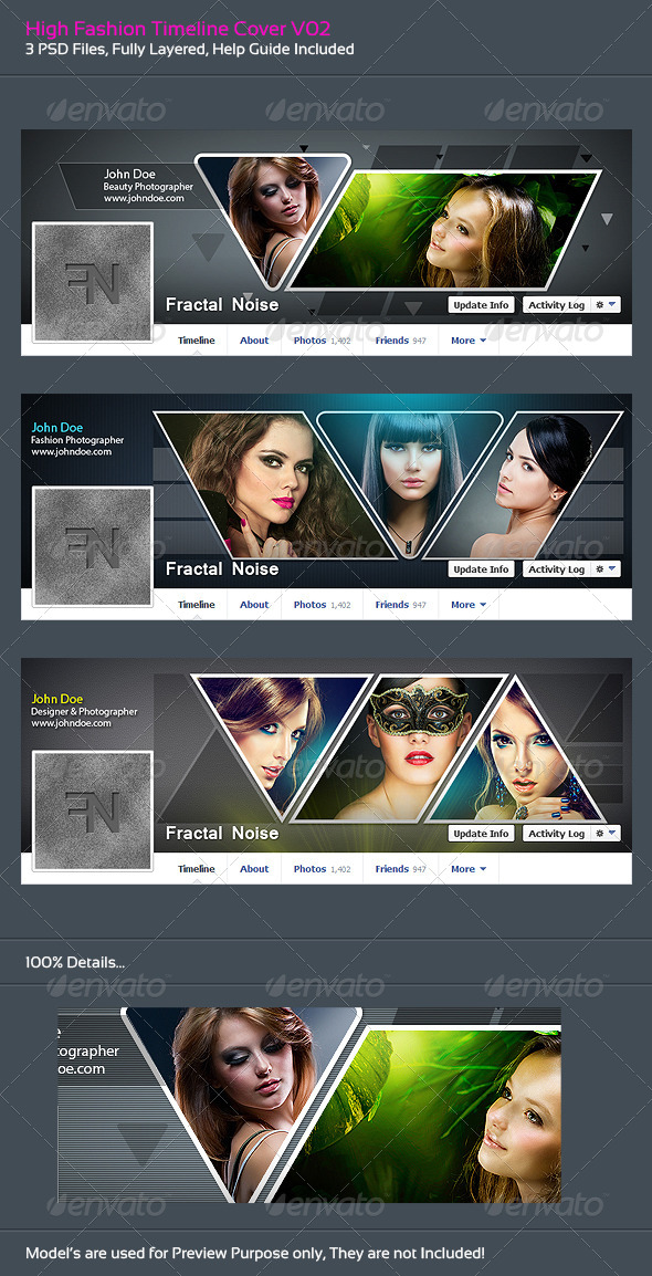 High Fashion Timeline Covers V02 High Fashion Timeline Covers V02