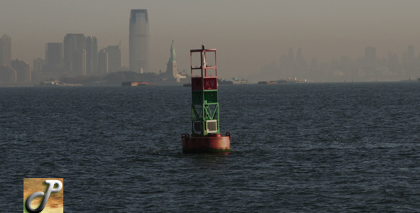 Buoy in New York City Harbor Buoy in New York City Harbor