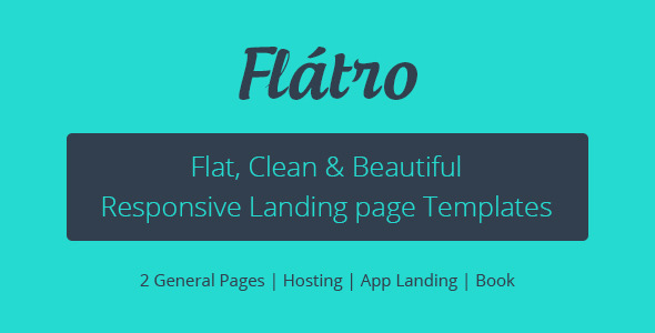 Flatro - Multipurpose Premium Landing Pages