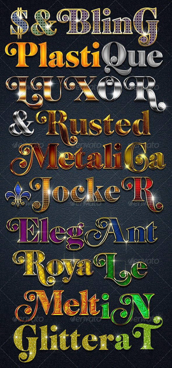 10 Hi-Res Premium Styles - Photoshop Add-ons