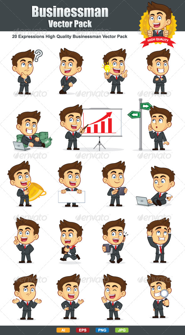Businessman Vector Pack Businessman Vector Pack
