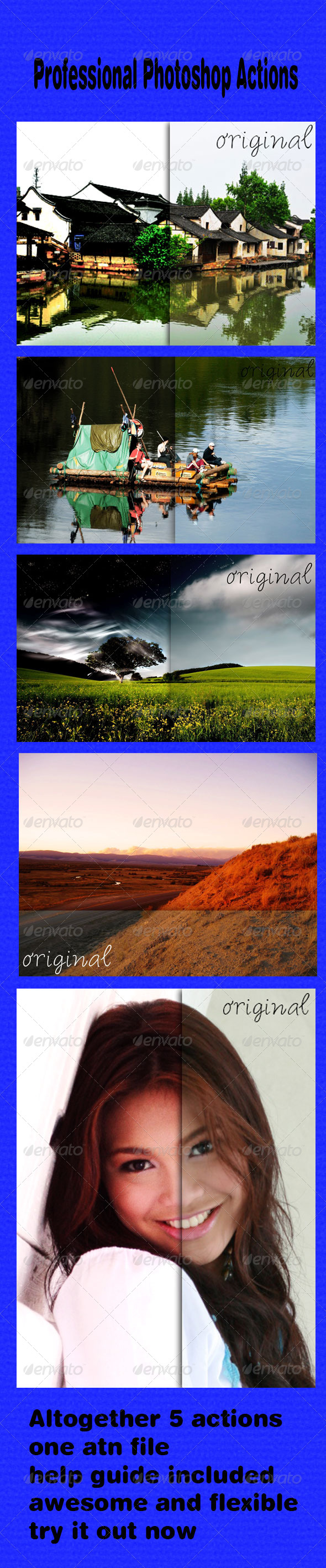 Professional Photoshop Actions - Photo Effects Actions