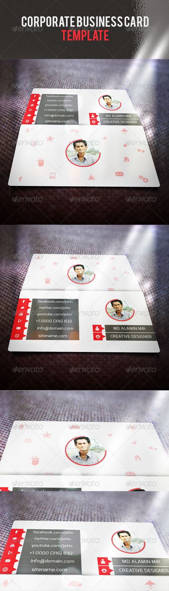 Corporate Business Card V 37 Corporate Business Card V 37