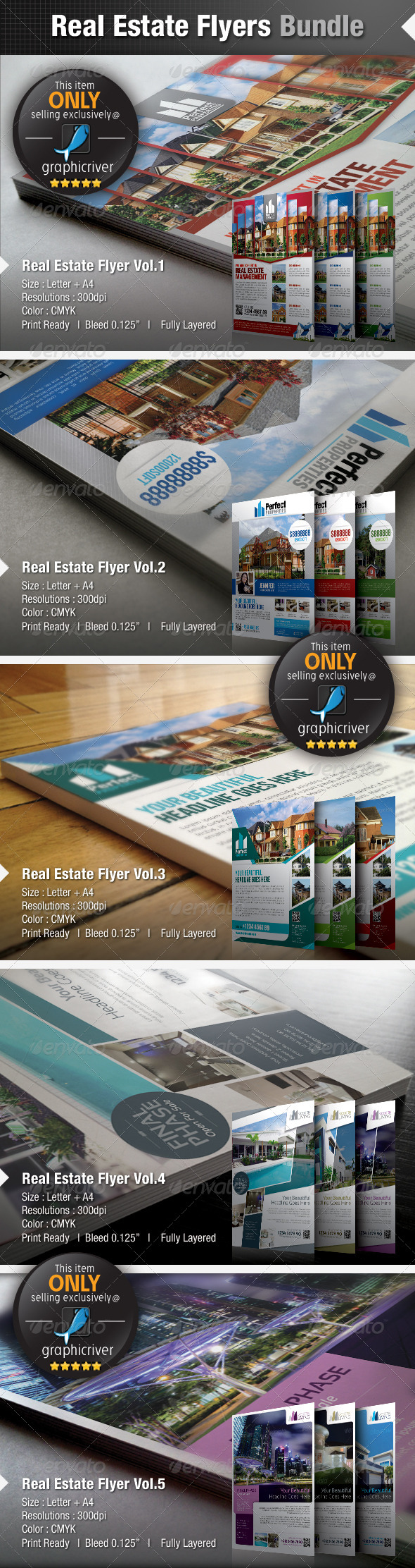 Simple Real Estate Flyers Bundle