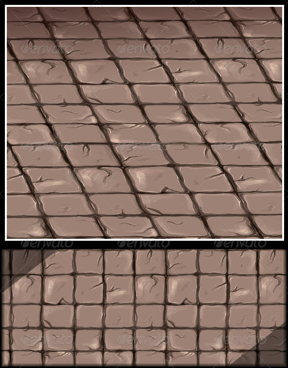 Stone Floor Tile V2 - 3DOcean Item for Sale