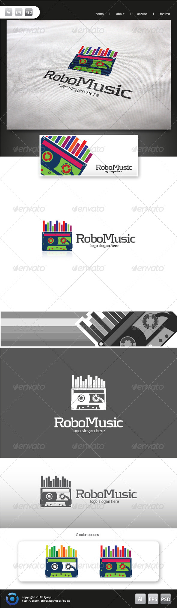 Robo Music Logo Robo Music Logo