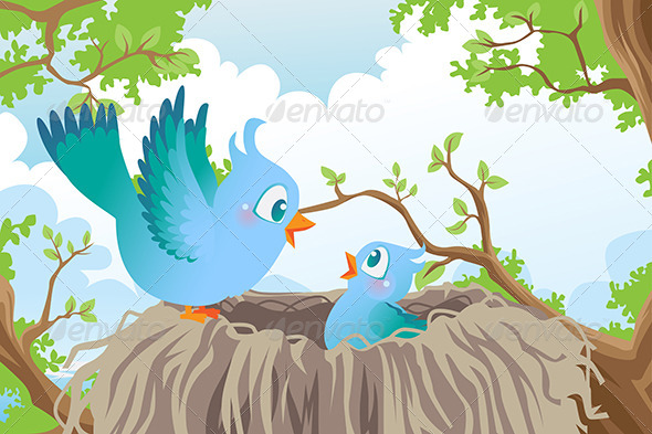 Birds in Nest Birds in Nest