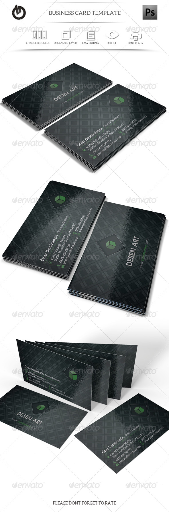 Green Business Card Green Business Card