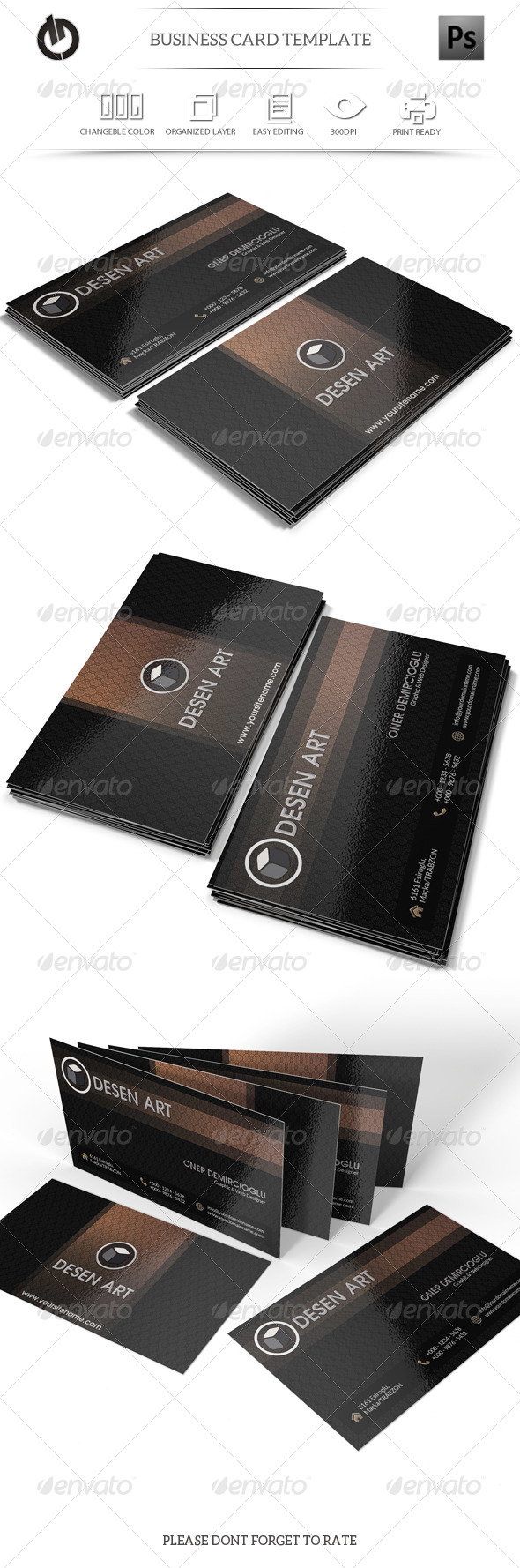 Black and Gold Business Card Black and Gold Business Card