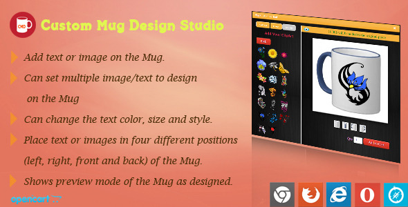 Mug Design and Custom Printing Module for OpenCart Mug Design and Custom Printing Module for OpenCart