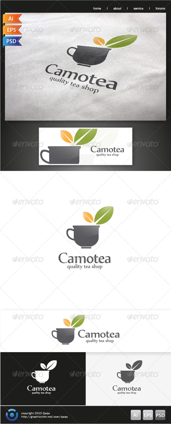 Tea Cup Logo Tea Cup Logo