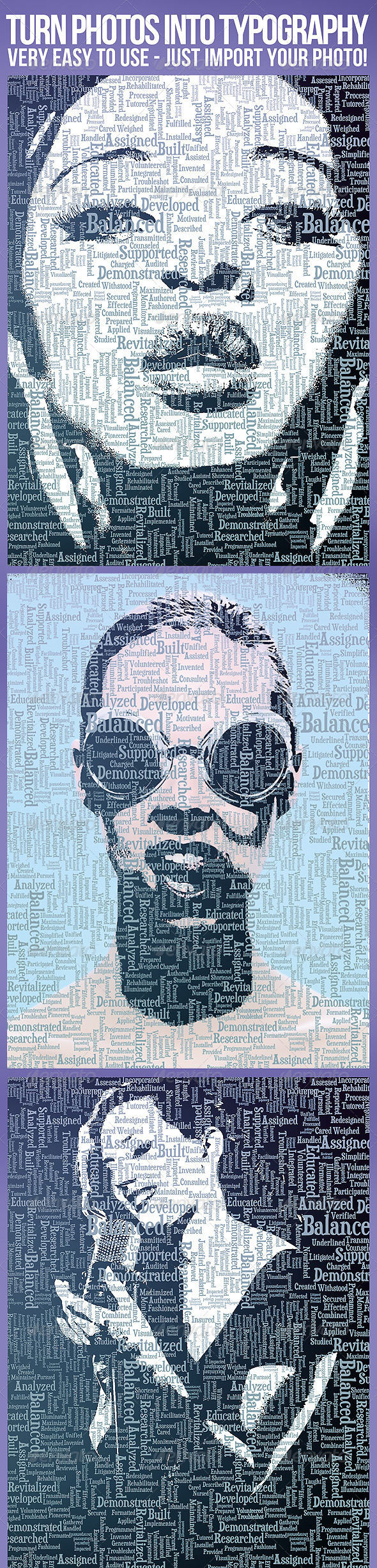 Photo To Typography treatment - Miscellaneous Backgrounds