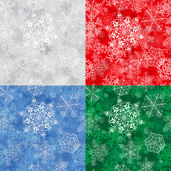 Christmas Seamless Pattern With Snowflakes Christmas Seamless Pattern With Snowflakes
