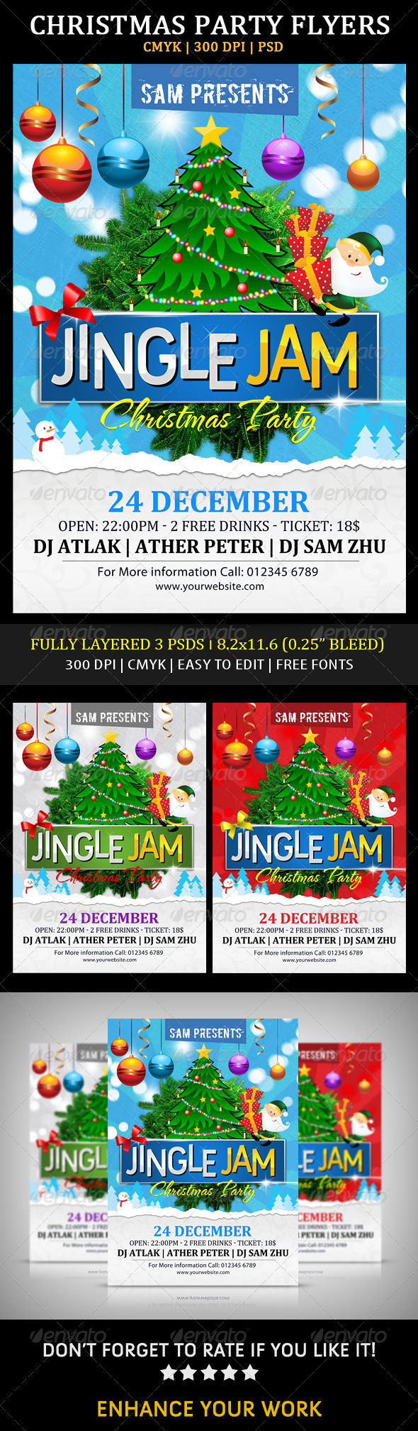 Christmas Party Flyers