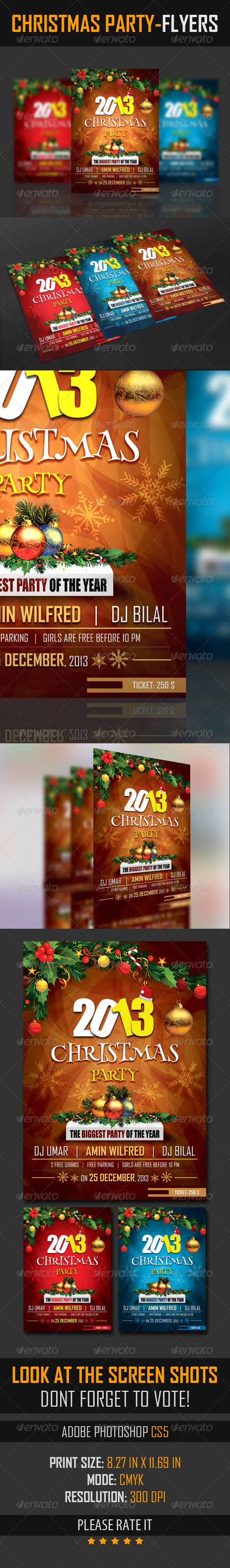 Christmas Party Flyers