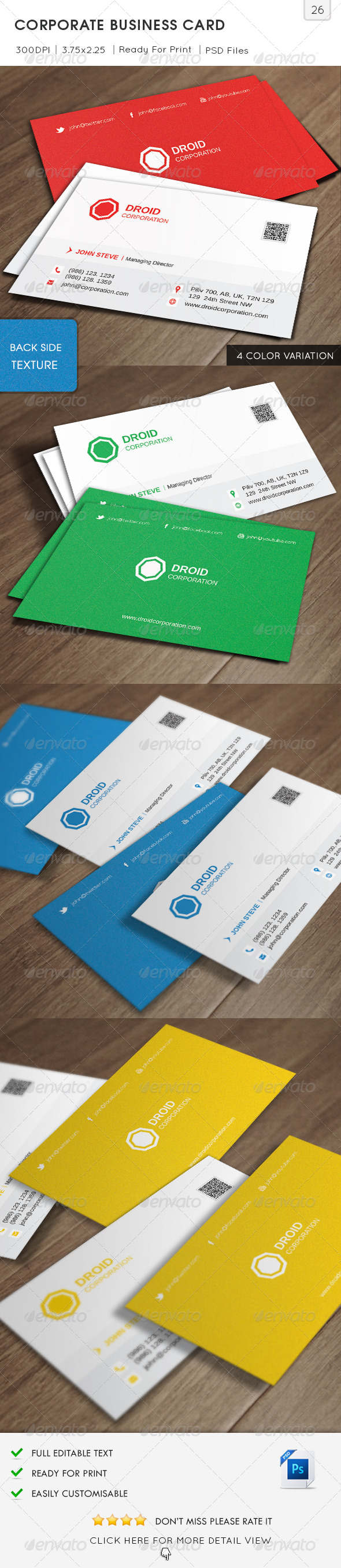 Corporate Business Card v26 Corporate Business Card v26