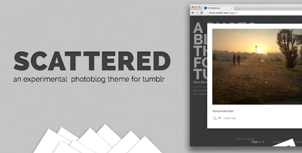 Scattered - A Unique Photography Theme for Tumblr