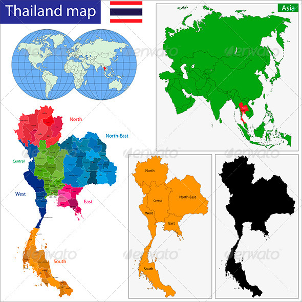clipart thailand map - photo #34