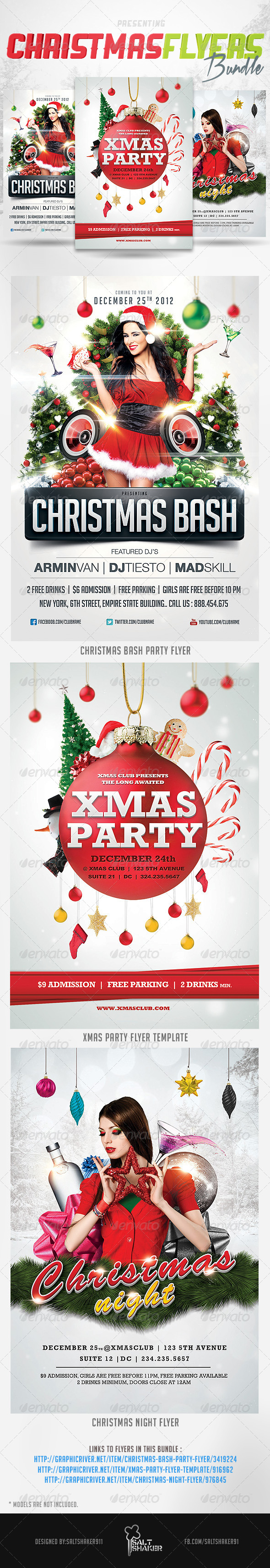 Christmas Flyers Bundle - Holidays Events