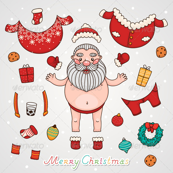 Dress Up Santa Claus Christmas Set Dress Up Santa Claus Christmas Set