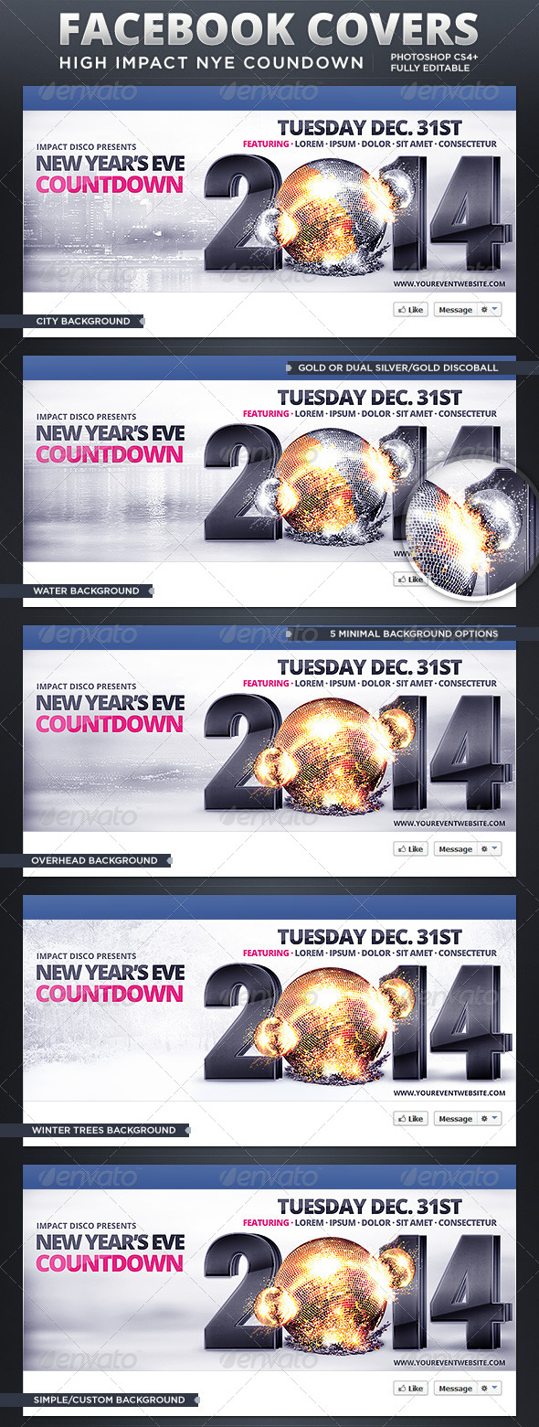 High Impact New Year s Eve Countdown FB Covers High Impact New Year s Eve Countdown FB Covers