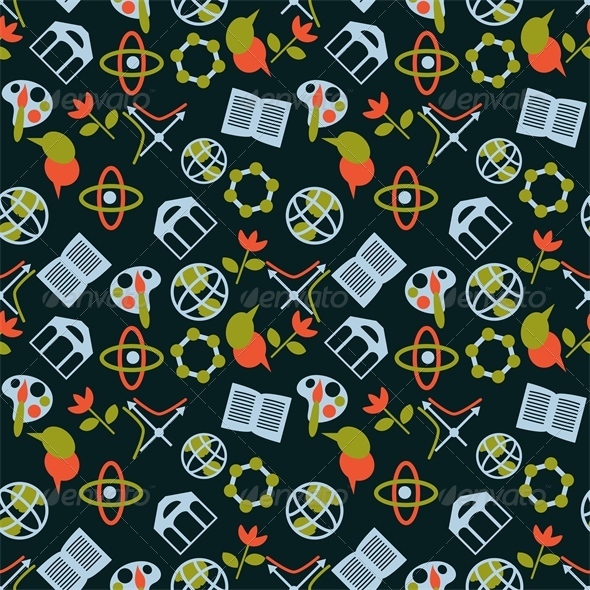 Science Symbols Pattern Science Symbols Pattern