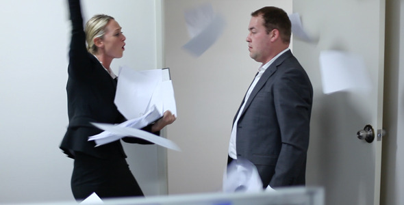 Office Girl Telling Her Boss to Shove It Office Girl Telling Her Boss to Shove It