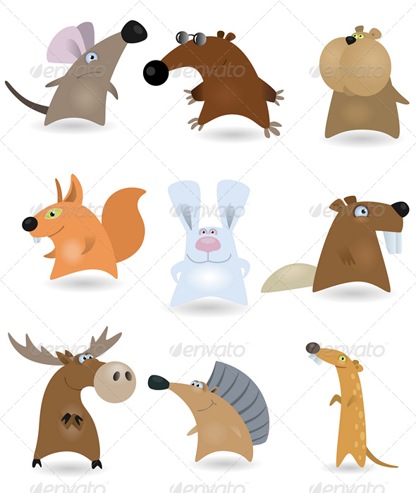 Vector animals set #2 Vector animals set #2