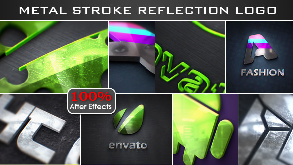 Stroke Metal Reflection Logo Stroke Metal Reflection Logo