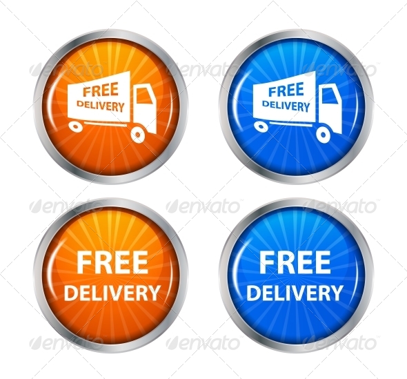 Free Shipping Delivery Icon Set Free Shipping Delivery Icon Set