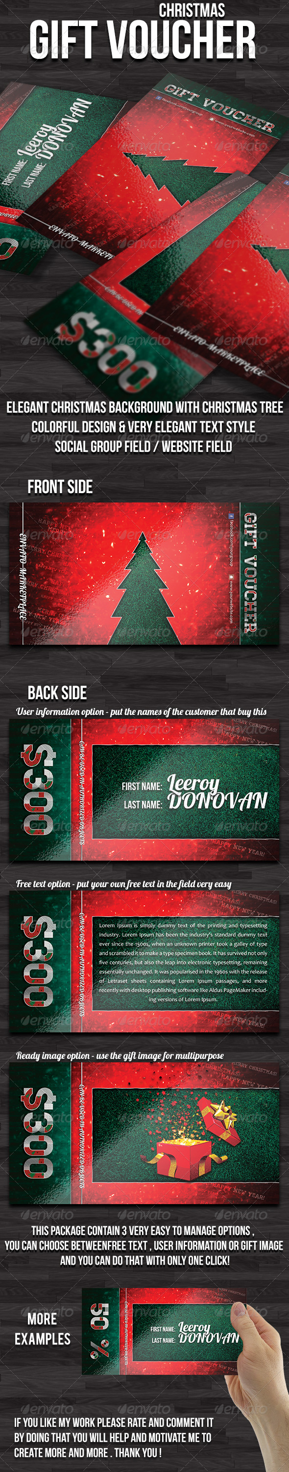 Christmas Gift Voucher Christmas Gift Voucher