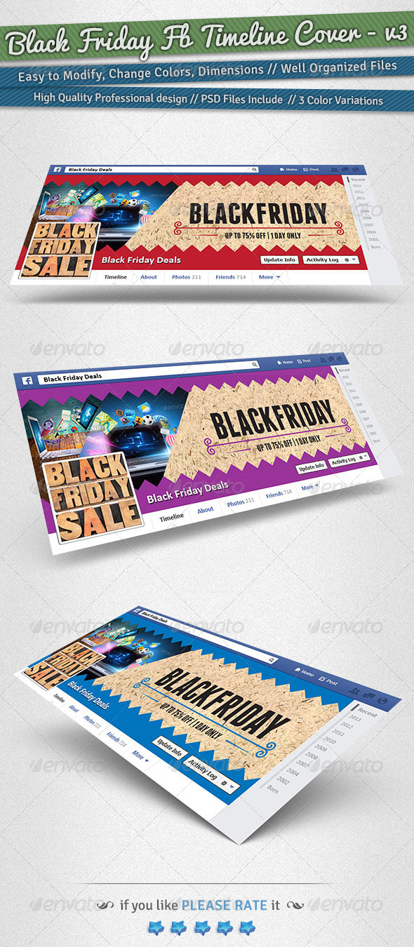 Black Friday / Promotion Timeline Cover | Volume 3