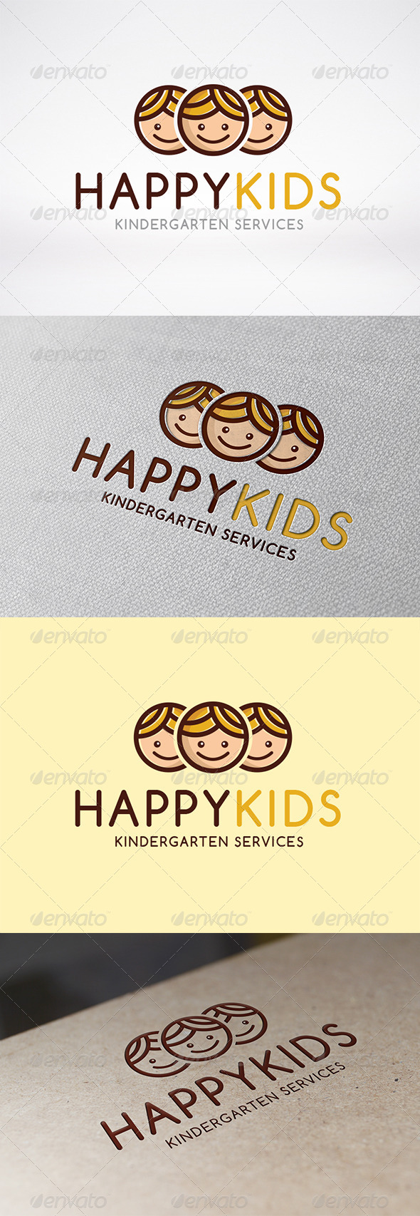 Happy Kids Logo Template