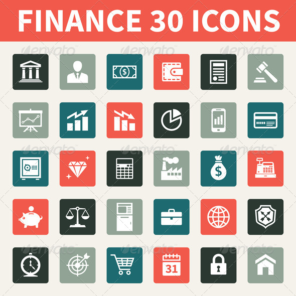 Finance 30 Icons - Business Icons