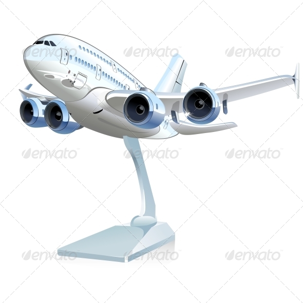 Vector Cartoon Airliner Vector Cartoon Airliner